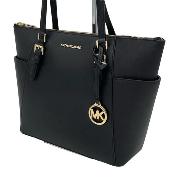 Michael Kors Charlotte Tote Bag Black - Picture 1 of 8